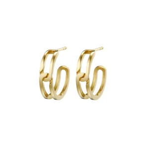 THE GASP EARRING SMALL GOLD PAIR