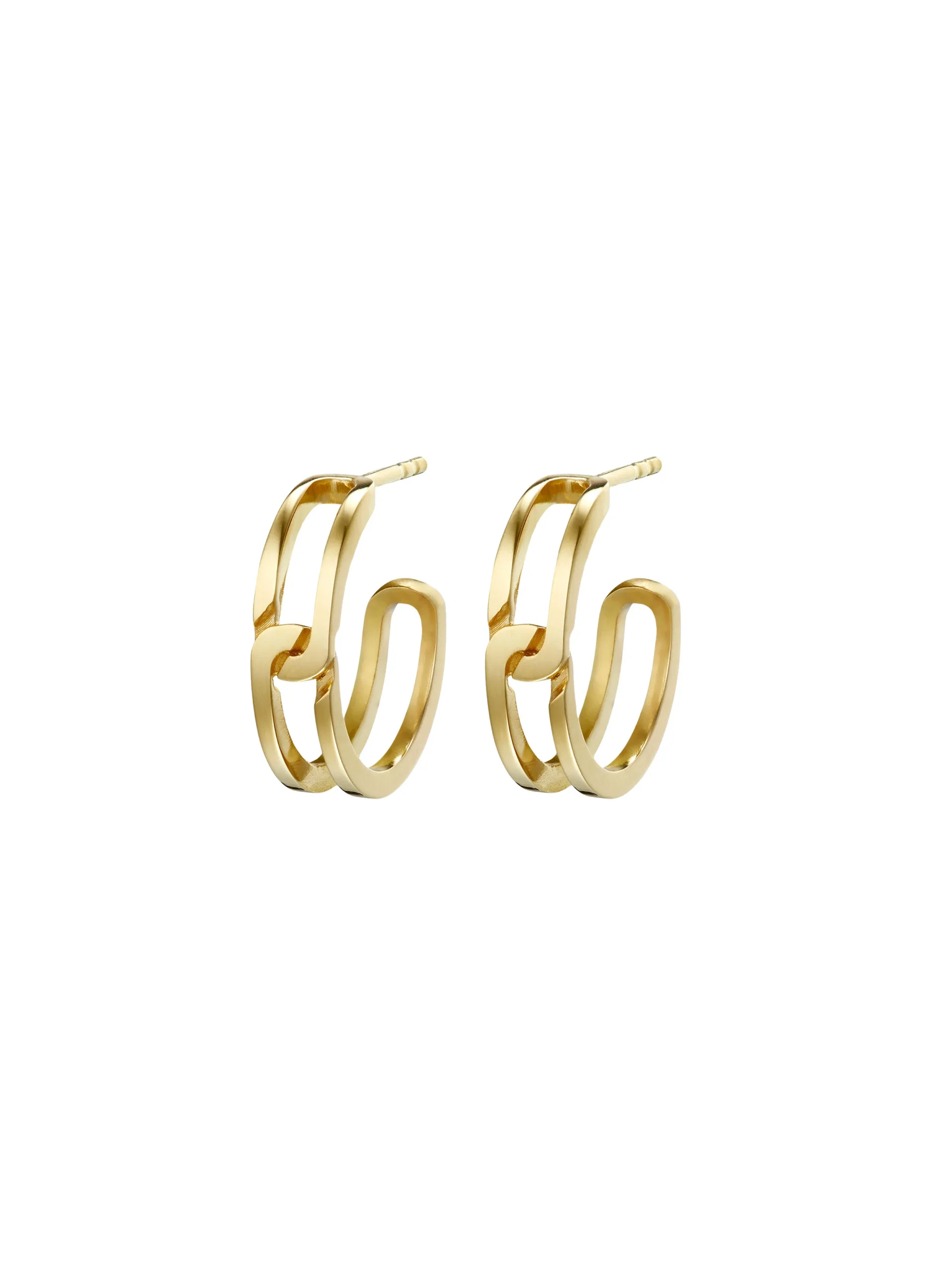 THE GASP EARRING SMALL GOLD PAIR