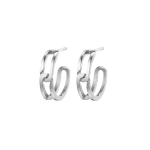 THE GASP EARRING SMALL SILVER PAIR