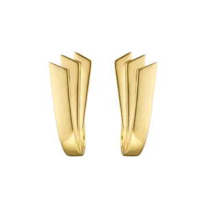 SYMMETRY EARRING GOLD PAIR